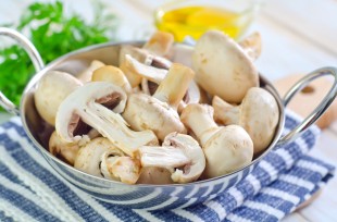 raw mushroom