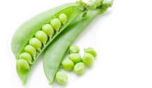 fresh green peas.