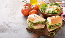 Italian sandwich for lunch