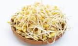 Fresh soybean sprouts for cooking.